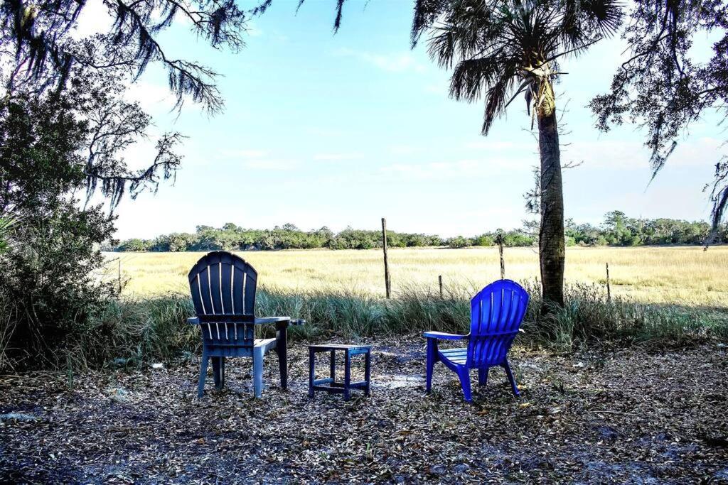 Secluded Tiny House By The Marsh With Hunting Island Beach Pass Frogmore Exterior photo
